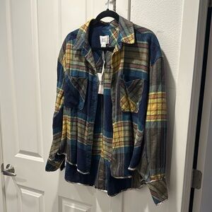BDG Multicolor Plaid Button Down Shirt